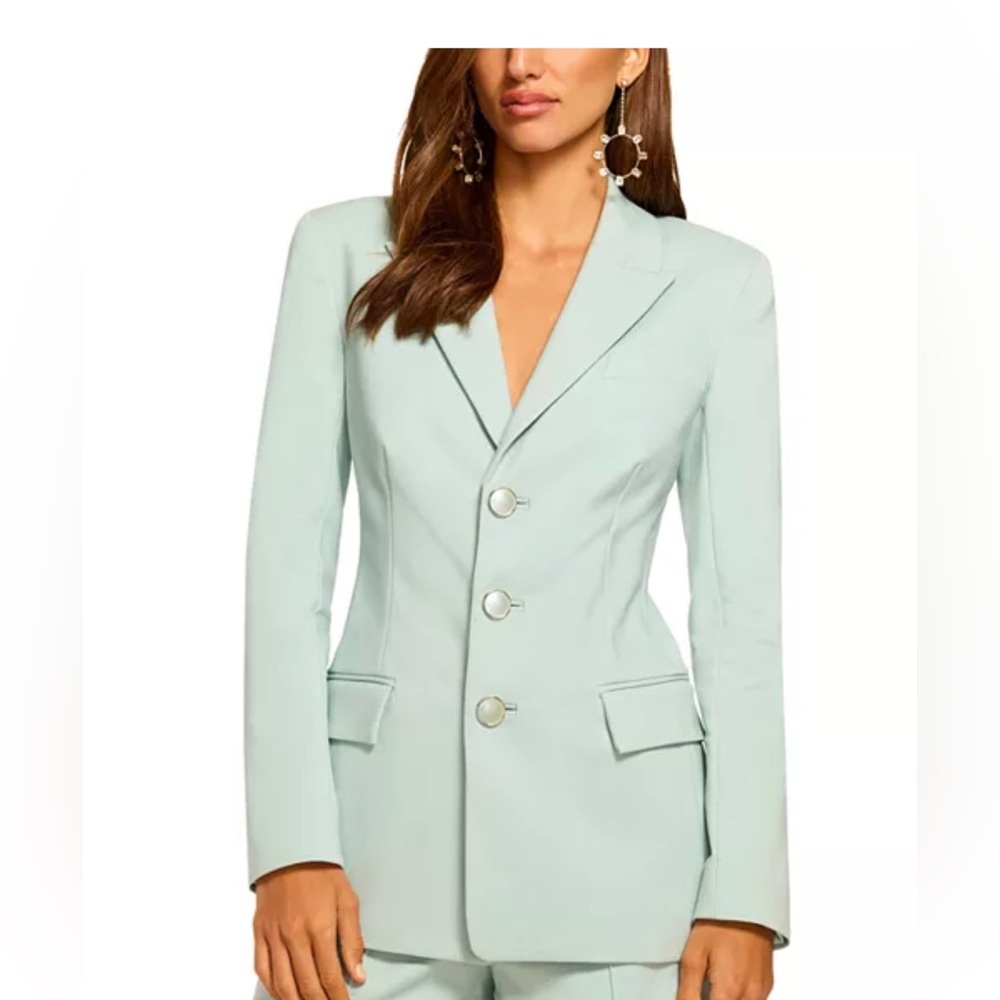 Ramy Brook Tailored Light Blue - Single-Breasted Blazer, Size 4. NWT.